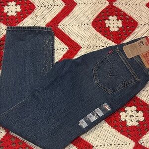 Levi's Straight-Leg Women’s Jeans in Dark Blue Denim